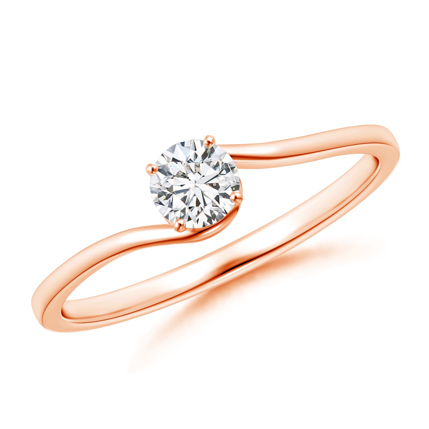 H, SI2 / 0.25 CT / 14 KT Rose Gold