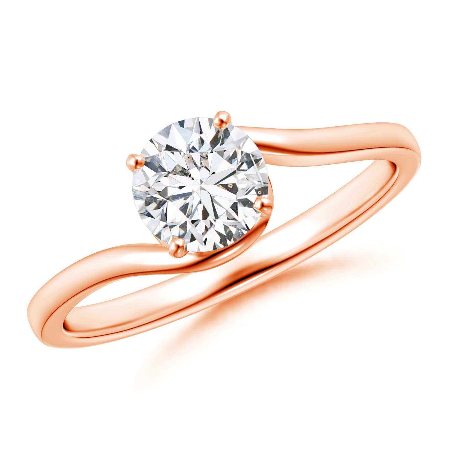 H, SI2 / 0.75 CT / 14 KT Rose Gold