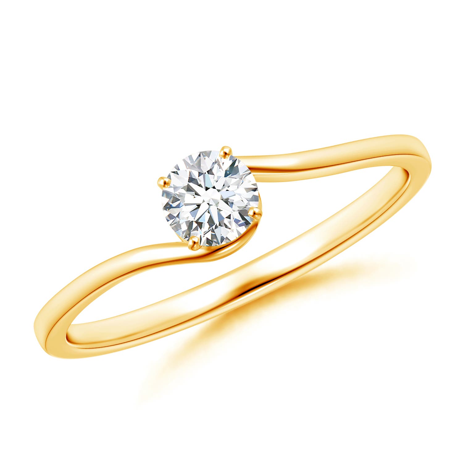 G, VS2 / 0.25 CT / 14 KT Yellow Gold