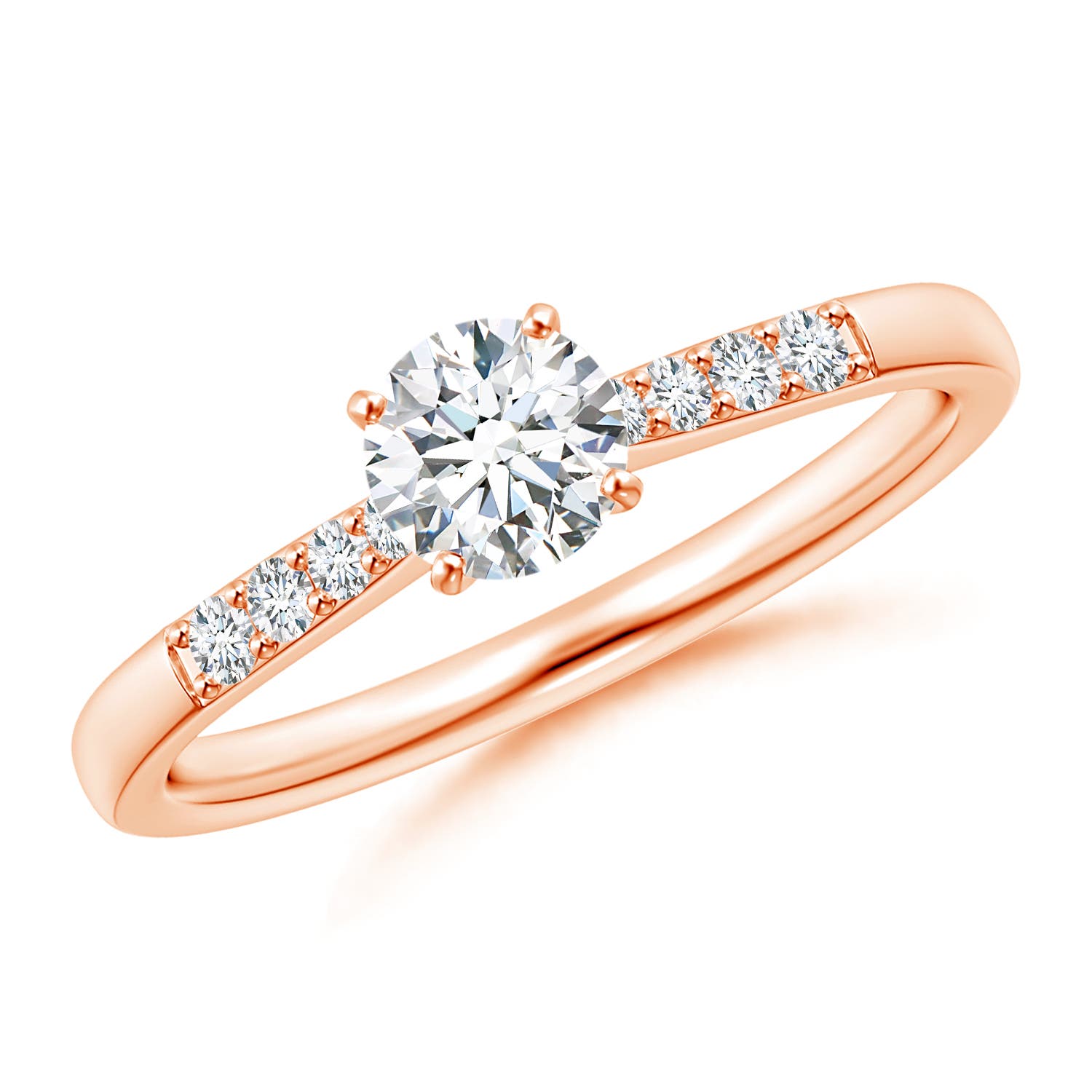 G, VS2 / 0.52 CT / 14 KT Rose Gold