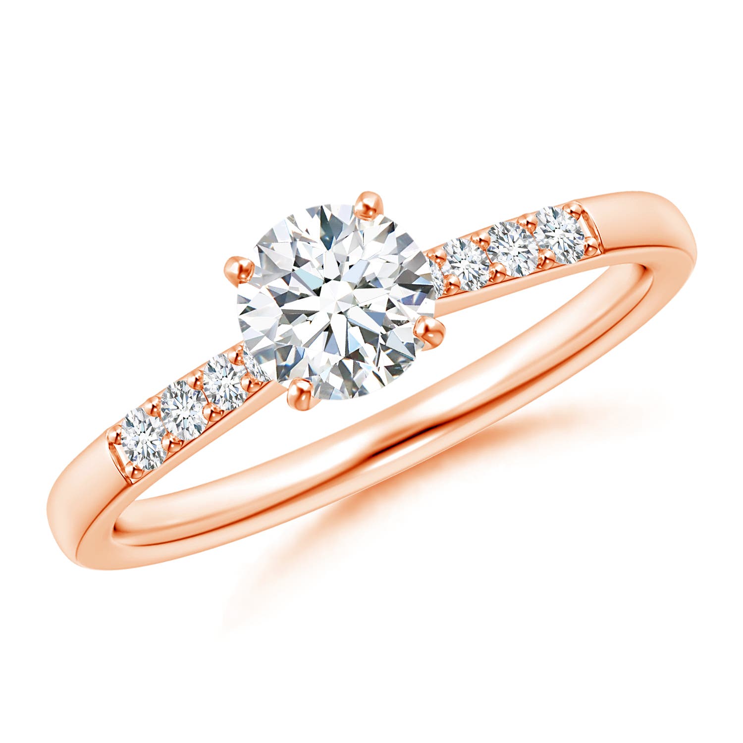 G, VS2 / 0.78 CT / 14 KT Rose Gold