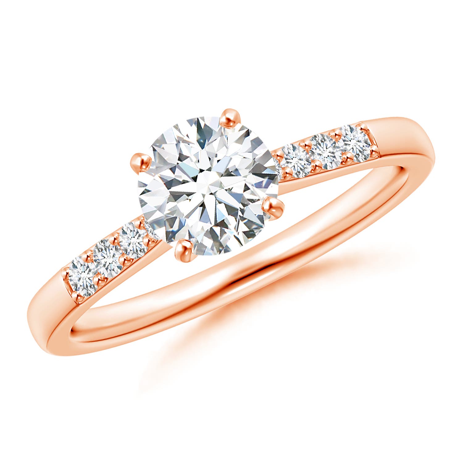 G, VS2 / 1.03 CT / 14 KT Rose Gold