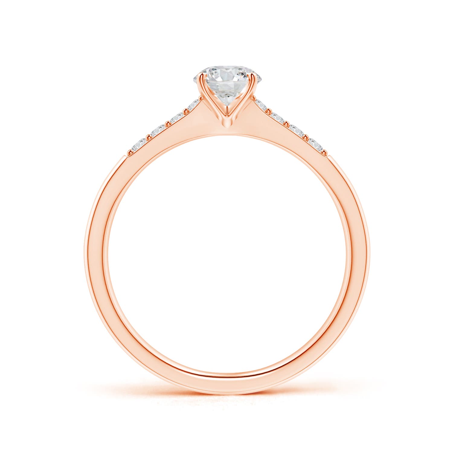 H, SI2 / 0.52 CT / 14 KT Rose Gold