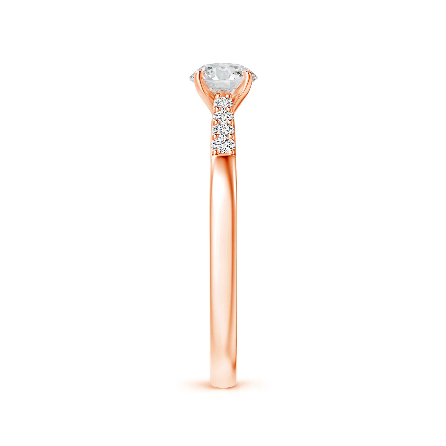 H, SI2 / 0.52 CT / 14 KT Rose Gold