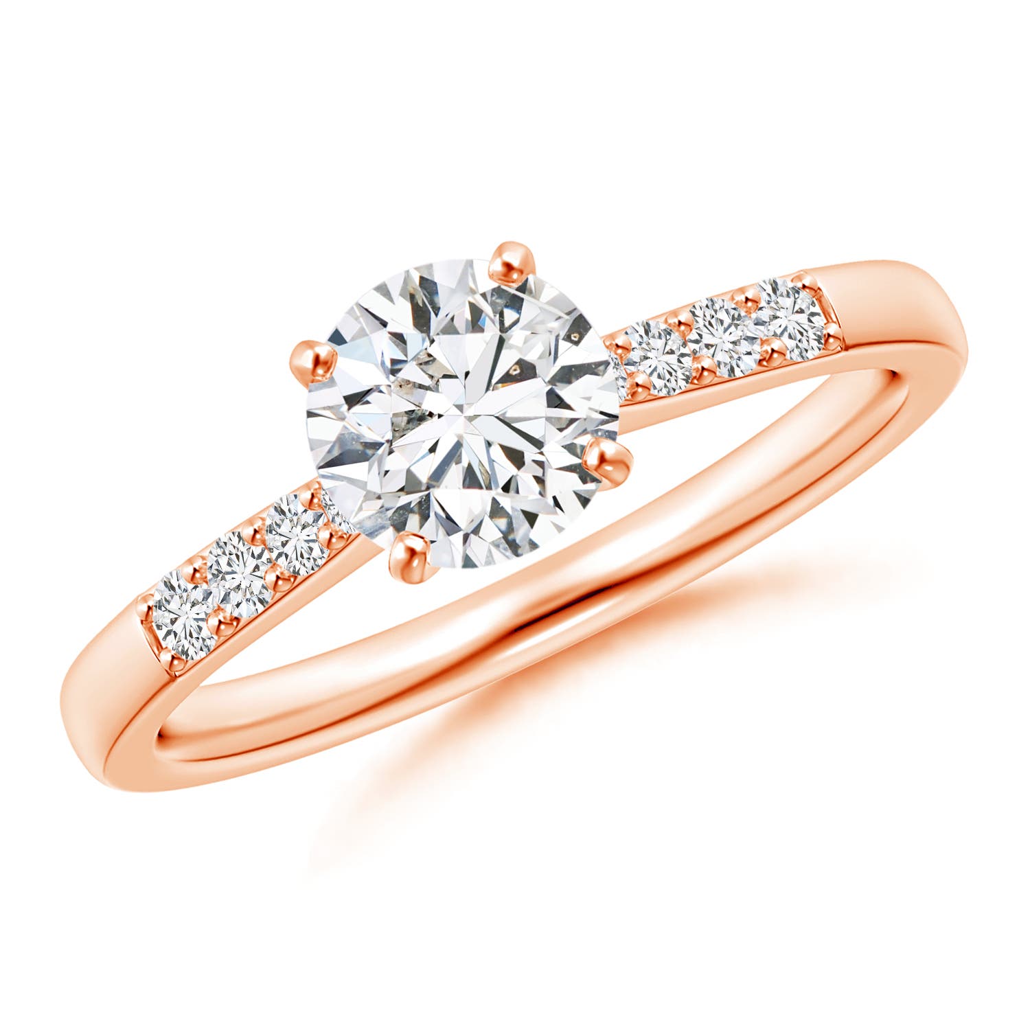 H, SI2 / 1.03 CT / 14 KT Rose Gold