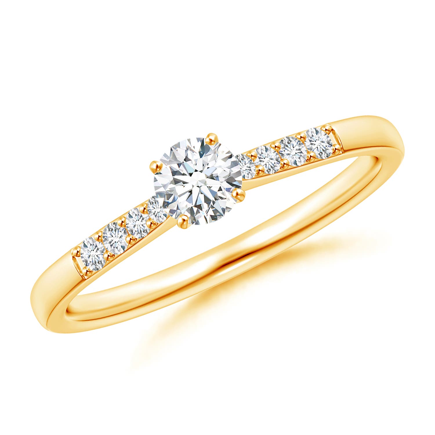 G, VS2 / 0.33 CT / 14 KT Yellow Gold