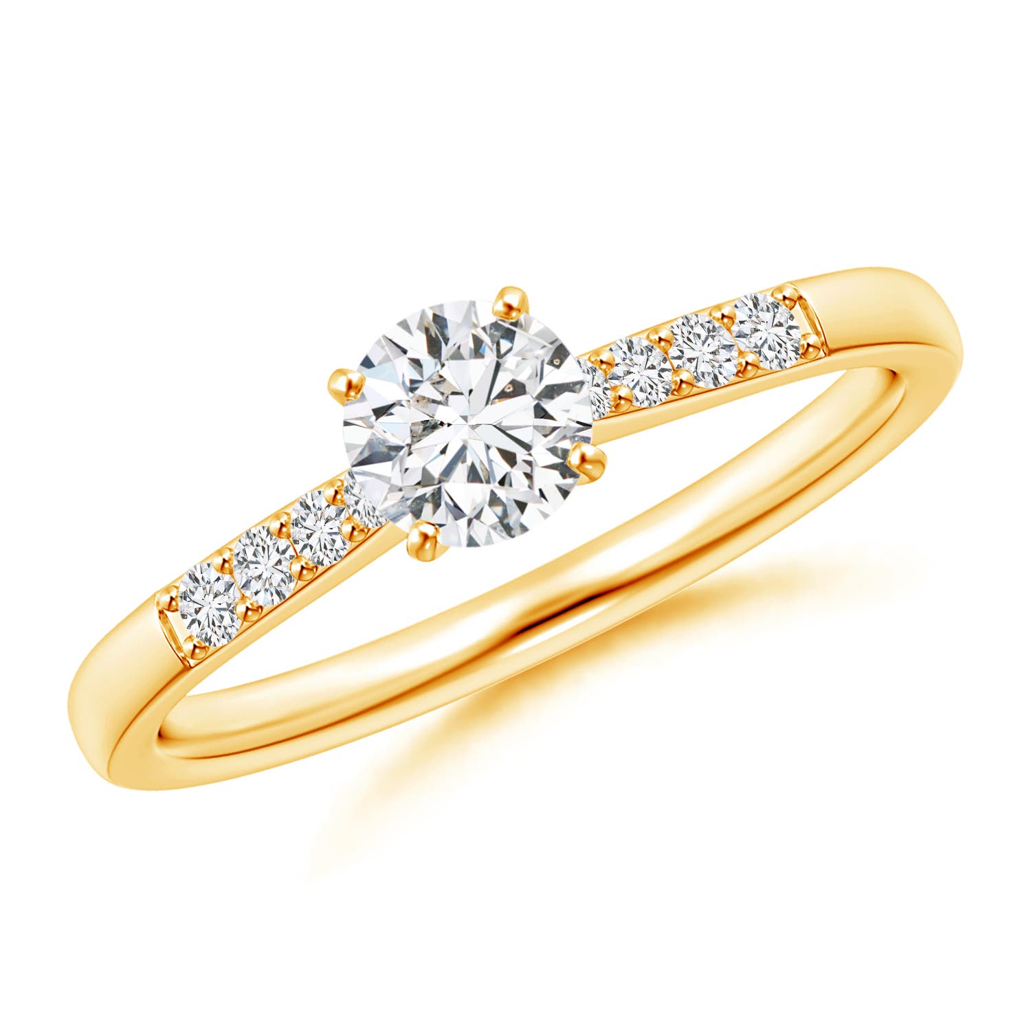 H, SI2 / 0.52 CT / 14 KT Yellow Gold