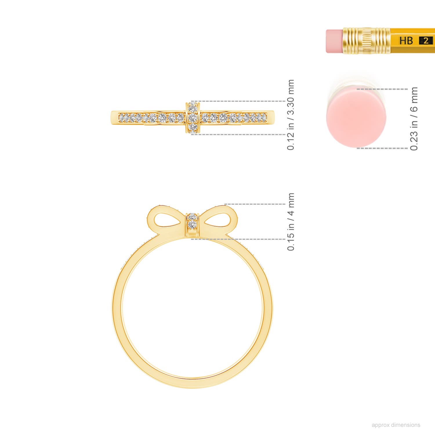 I-J, I1-I2 / 0.15 CT / 14 KT Yellow Gold