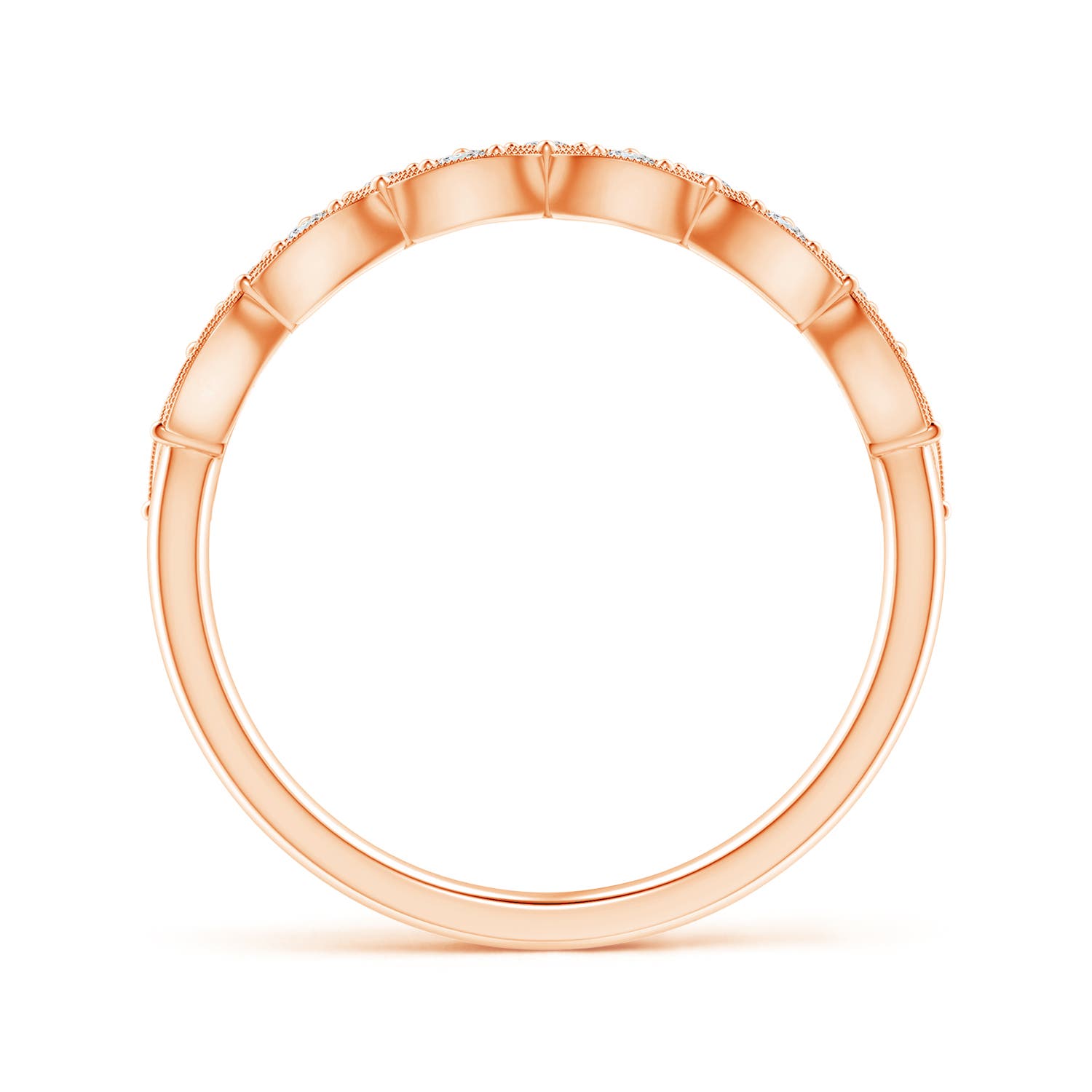 G, VS2 / 0.16 CT / 14 KT Rose Gold