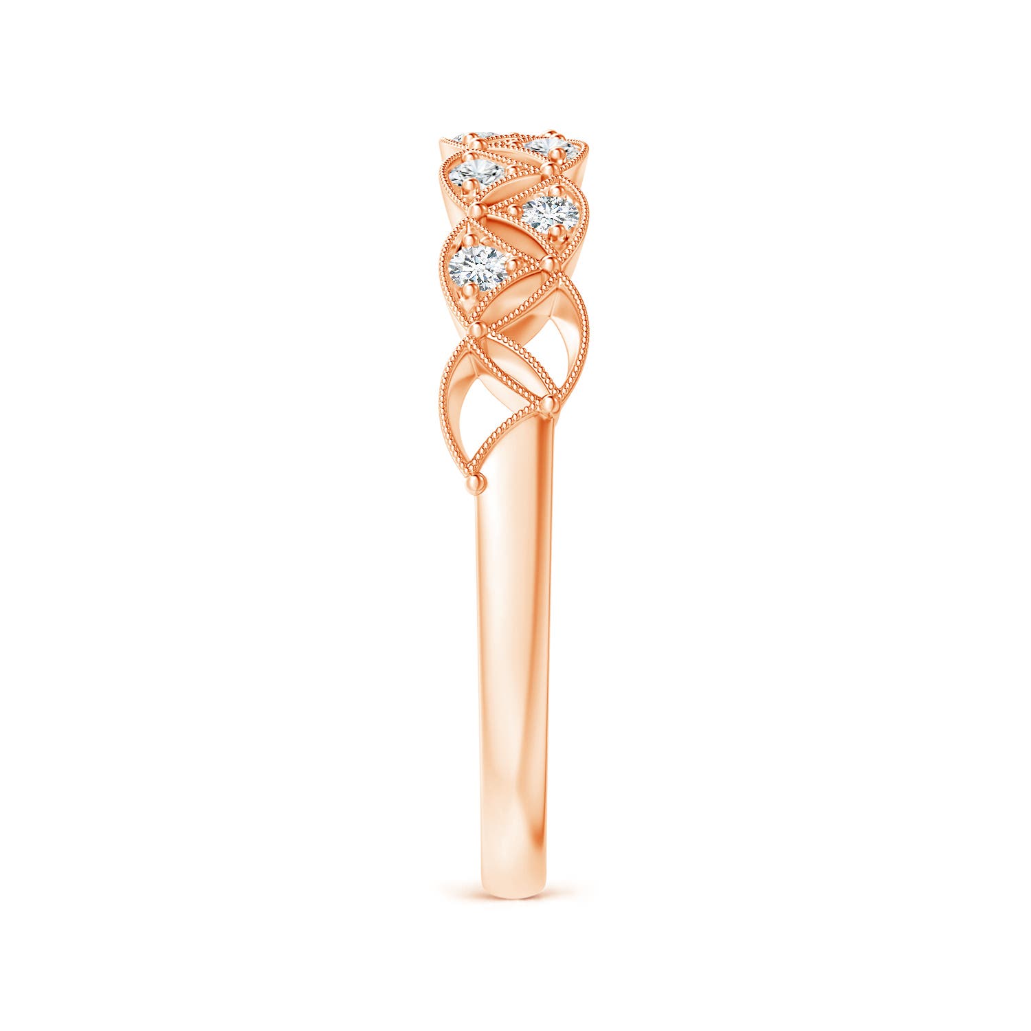 G, VS2 / 0.16 CT / 14 KT Rose Gold