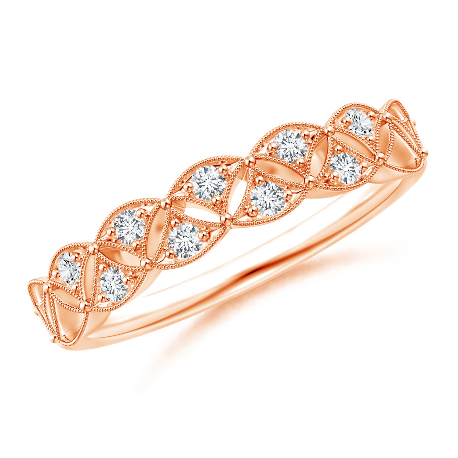 G, VS2 / 0.26 CT / 14 KT Rose Gold