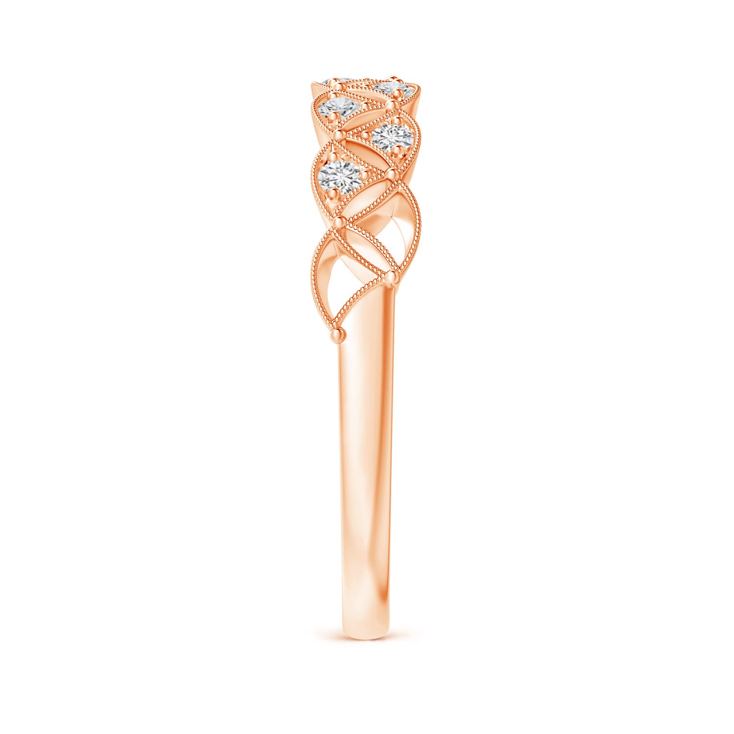 H, SI2 / 0.26 CT / 14 KT Rose Gold