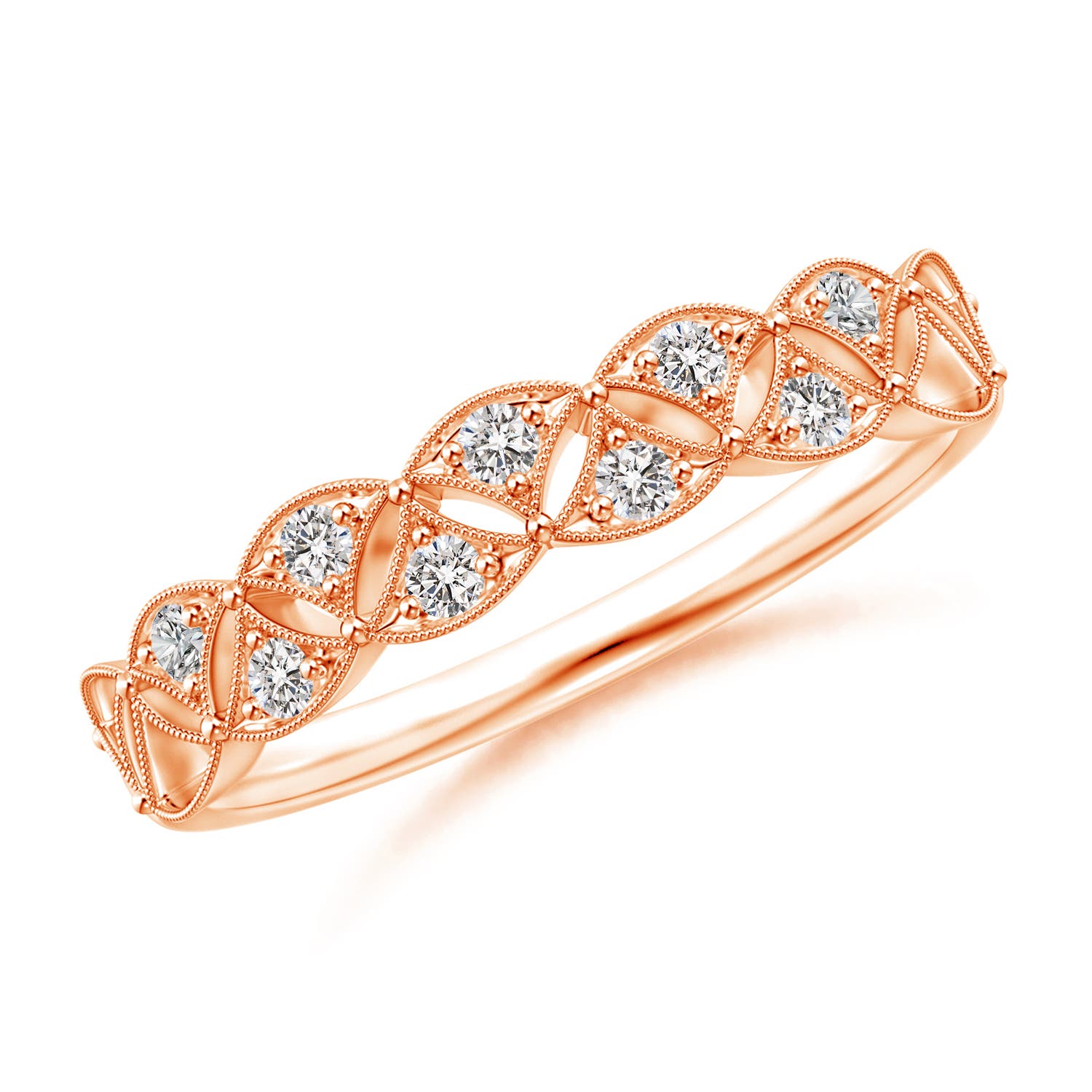 I-J, I1-I2 / 0.16 CT / 14 KT Rose Gold