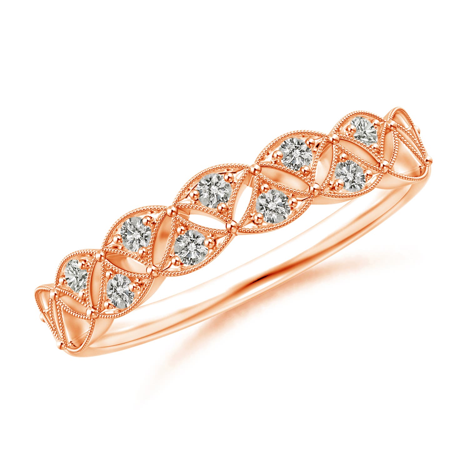 K, I3 / 0.16 CT / 14 KT Rose Gold