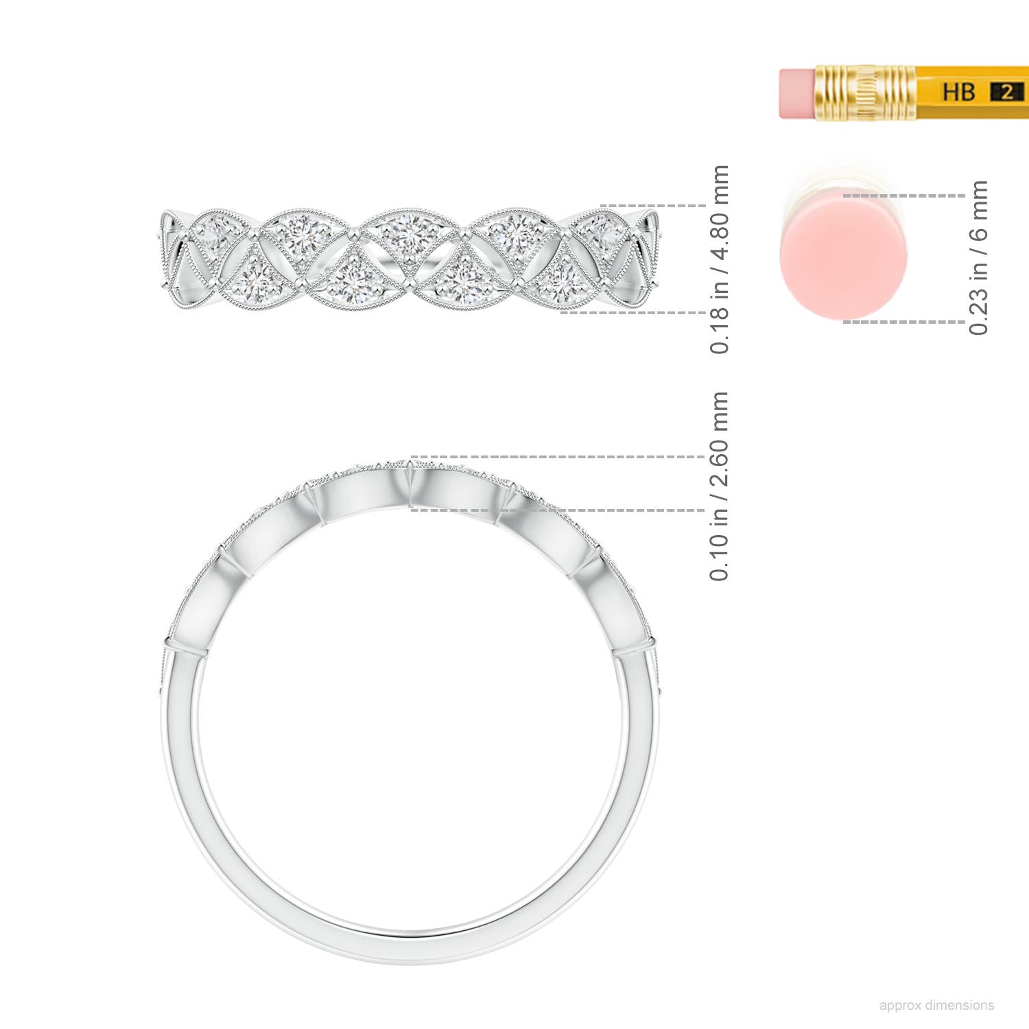 H, SI2 / 0.16 CT / 14 KT White Gold