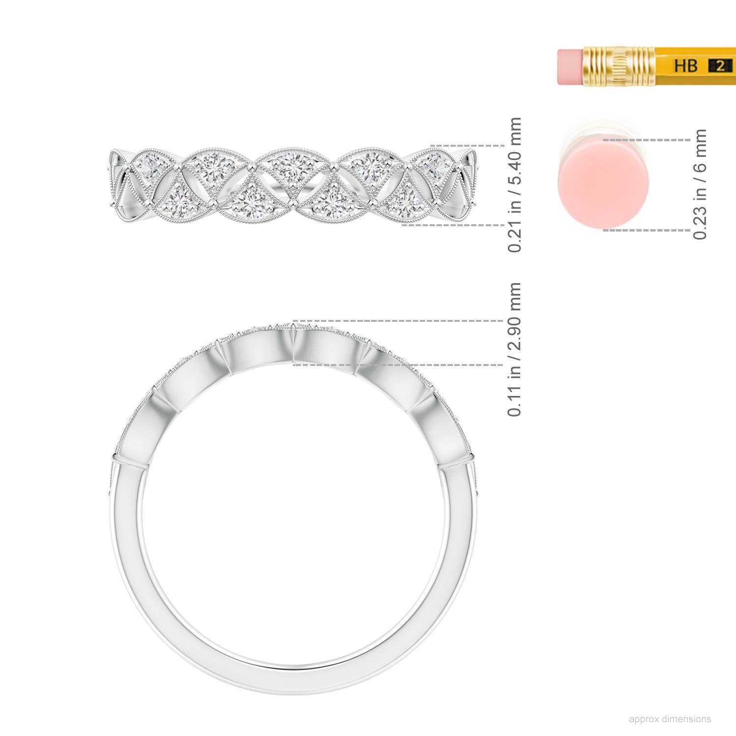 H, SI2 / 0.26 CT / 14 KT White Gold