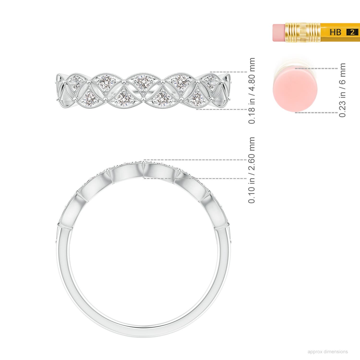 I-J, I1-I2 / 0.16 CT / 14 KT White Gold