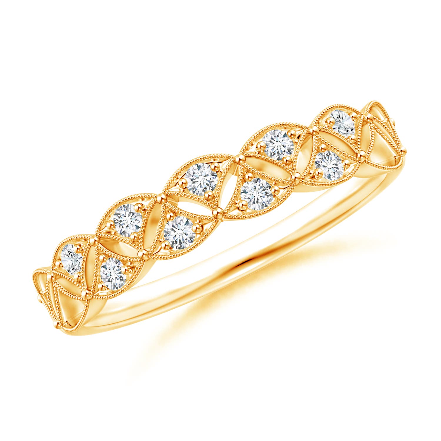 G, VS2 / 0.16 CT / 14 KT Yellow Gold