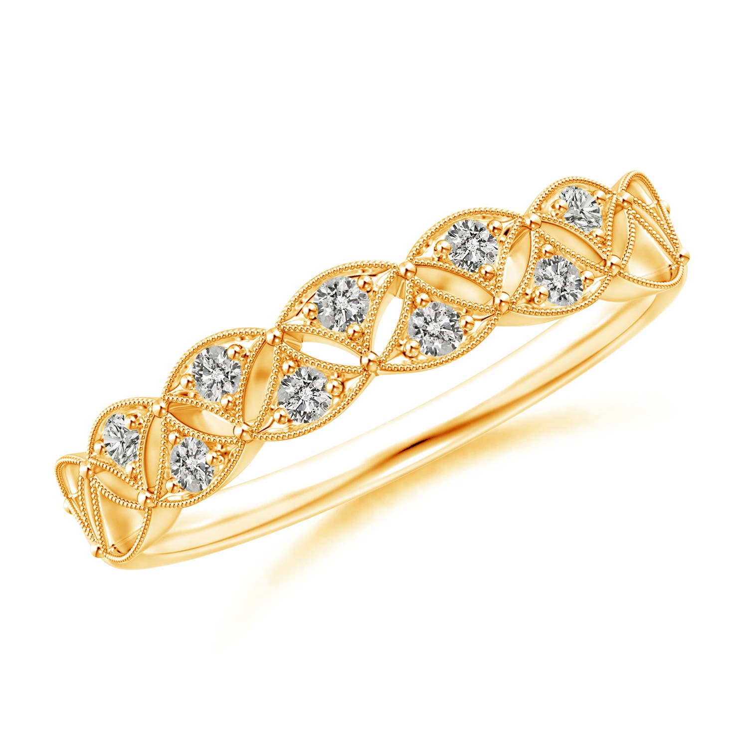 K, I3 / 0.16 CT / 14 KT Yellow Gold