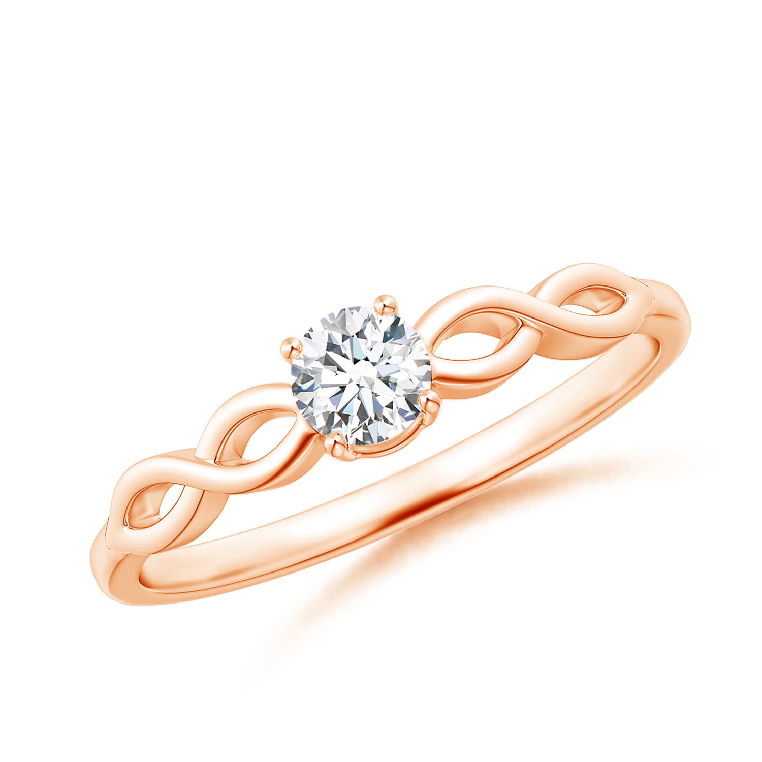 G, VS2 / 0.23 CT / 14 KT Rose Gold