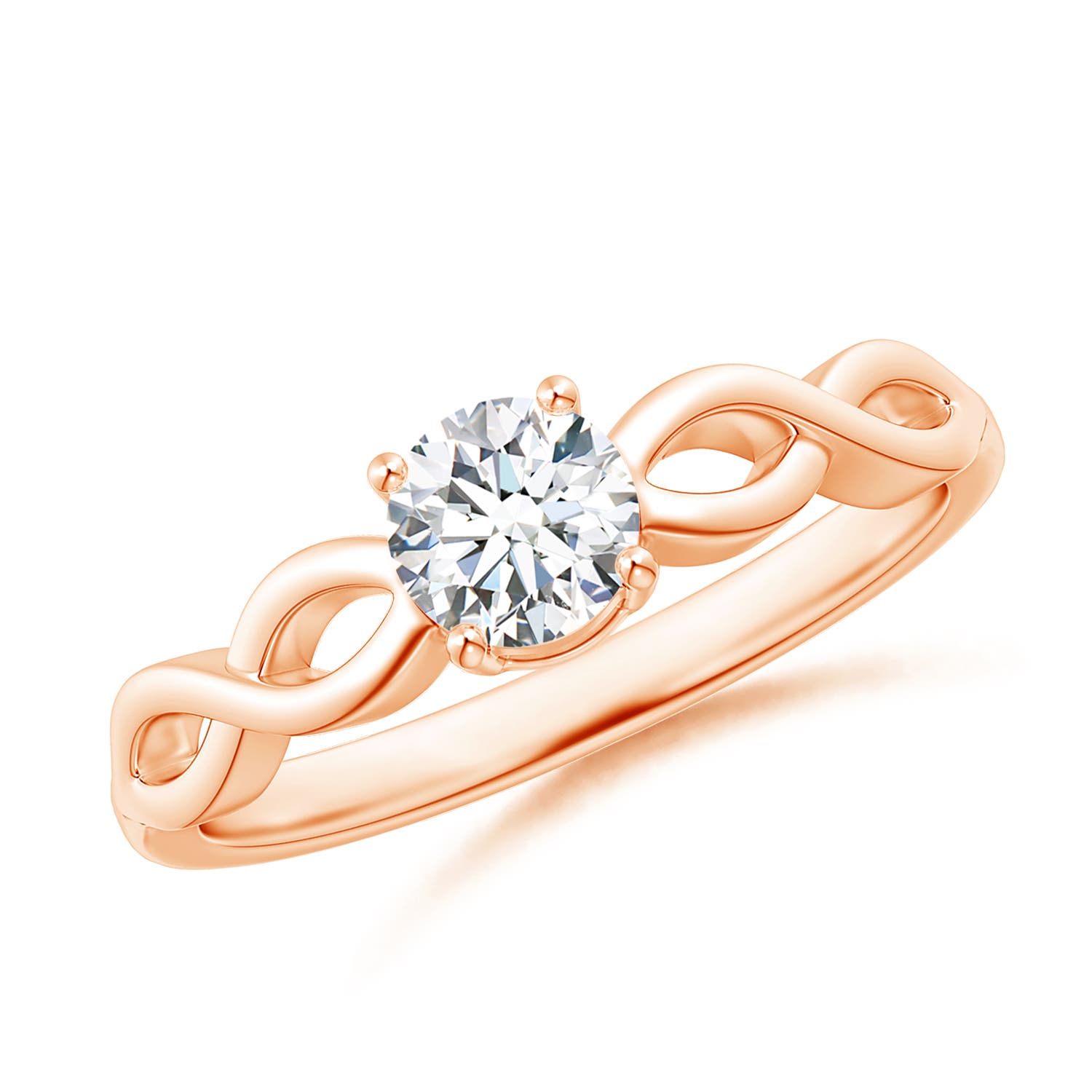 G, VS2 / 0.47 CT / 14 KT Rose Gold