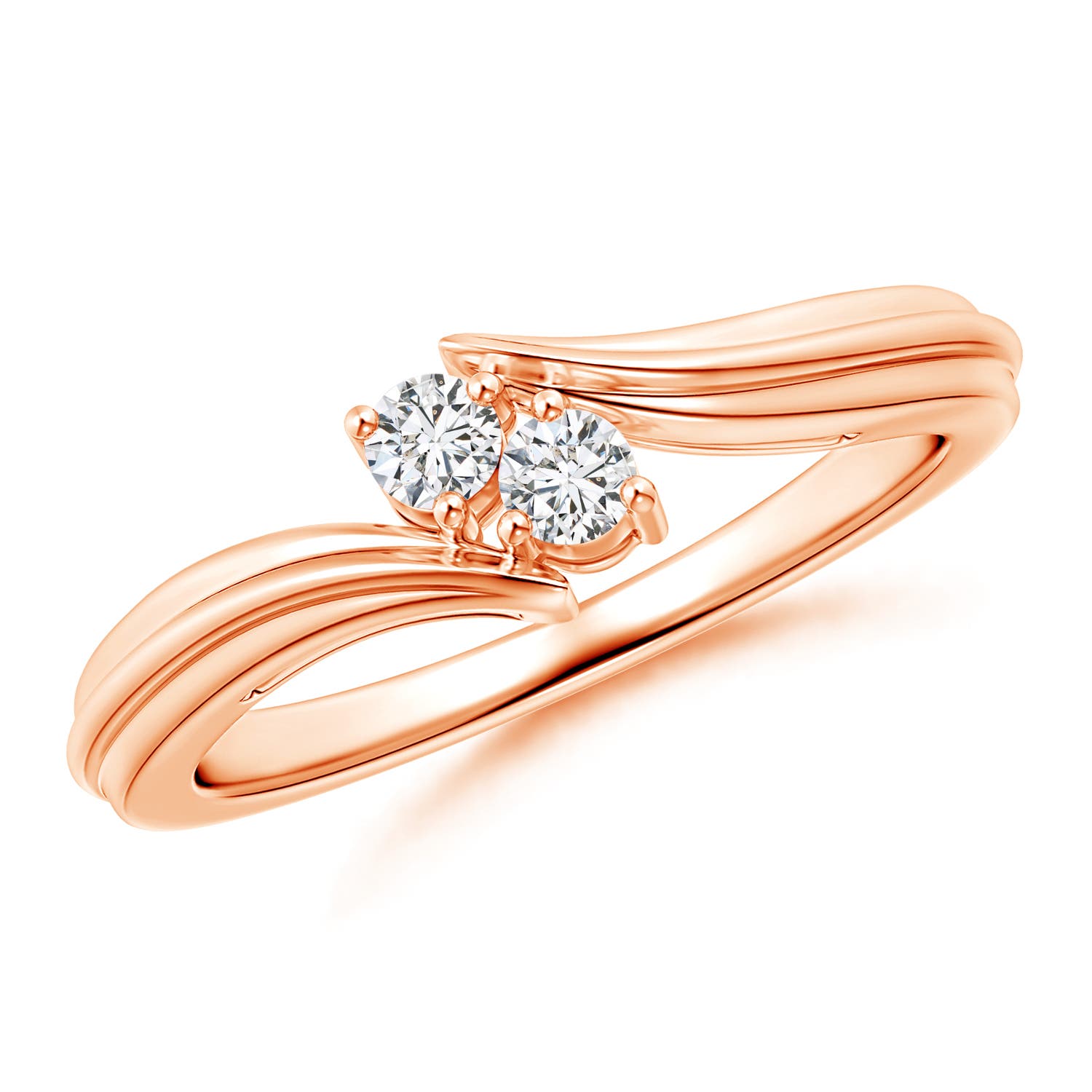 H, SI2 / 0.16 CT / 14 KT Rose Gold