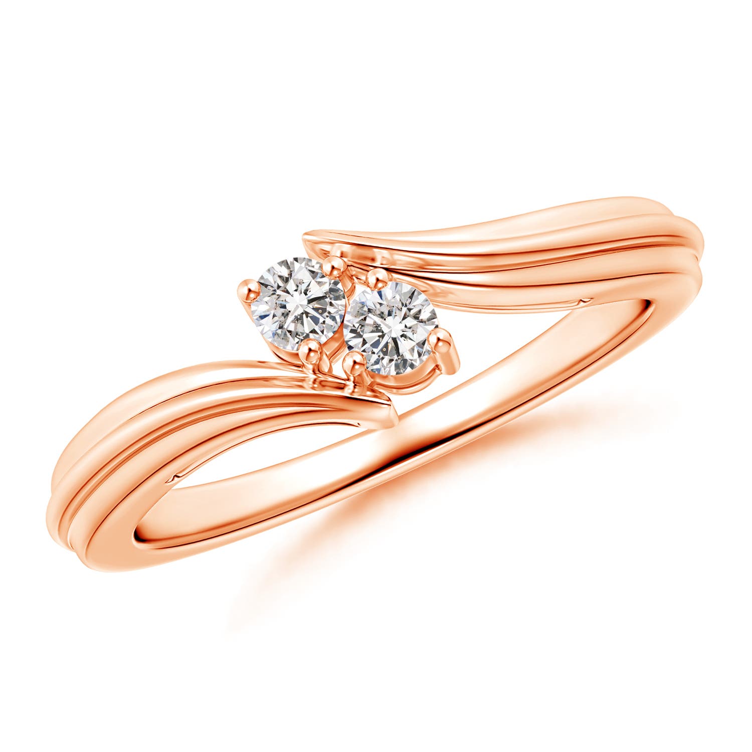 I-J, I1-I2 / 0.16 CT / 14 KT Rose Gold