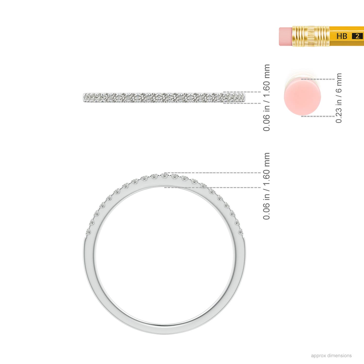 K, I3 / 0.11 CT / 14 KT White Gold