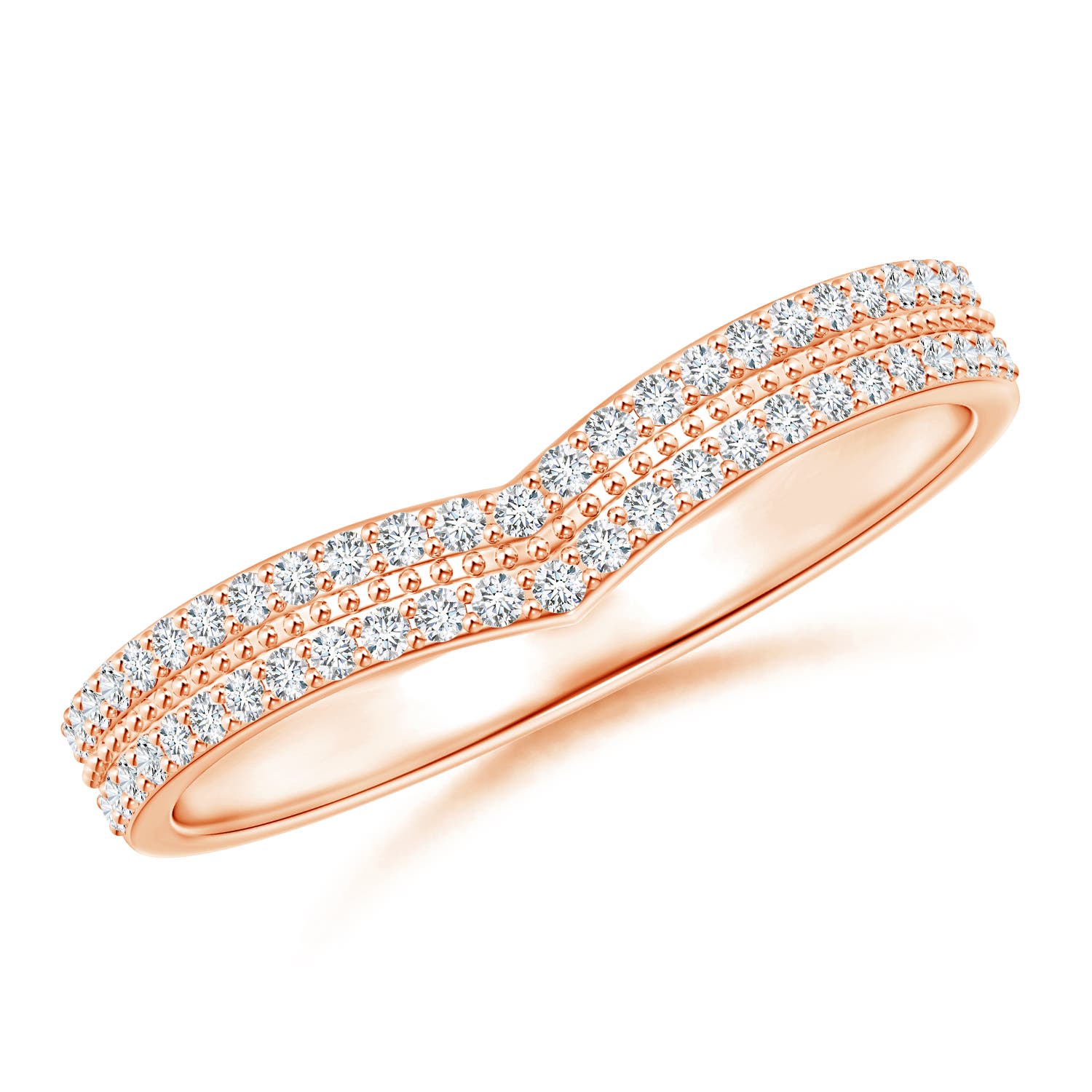 G, VS2 / 0.25 CT / 14 KT Rose Gold