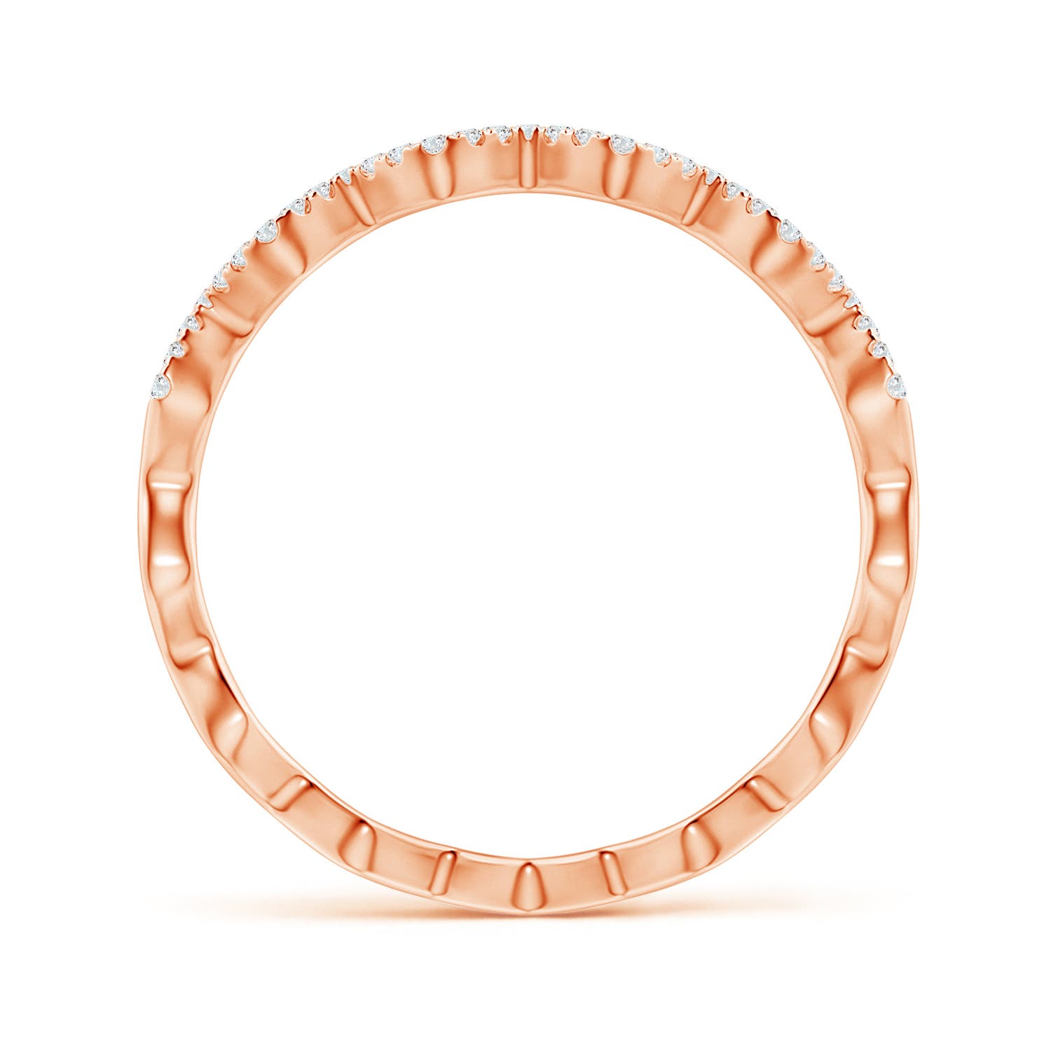 G, VS2 / 0.25 CT / 14 KT Rose Gold