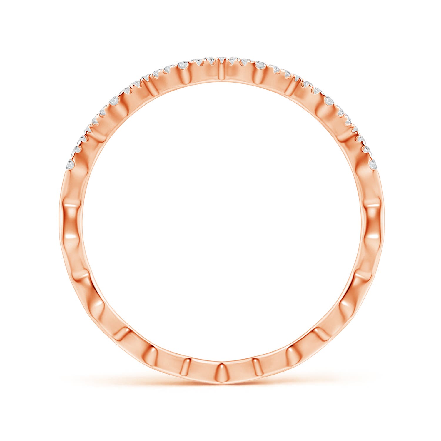 H, SI2 / 0.19 CT / 14 KT Rose Gold