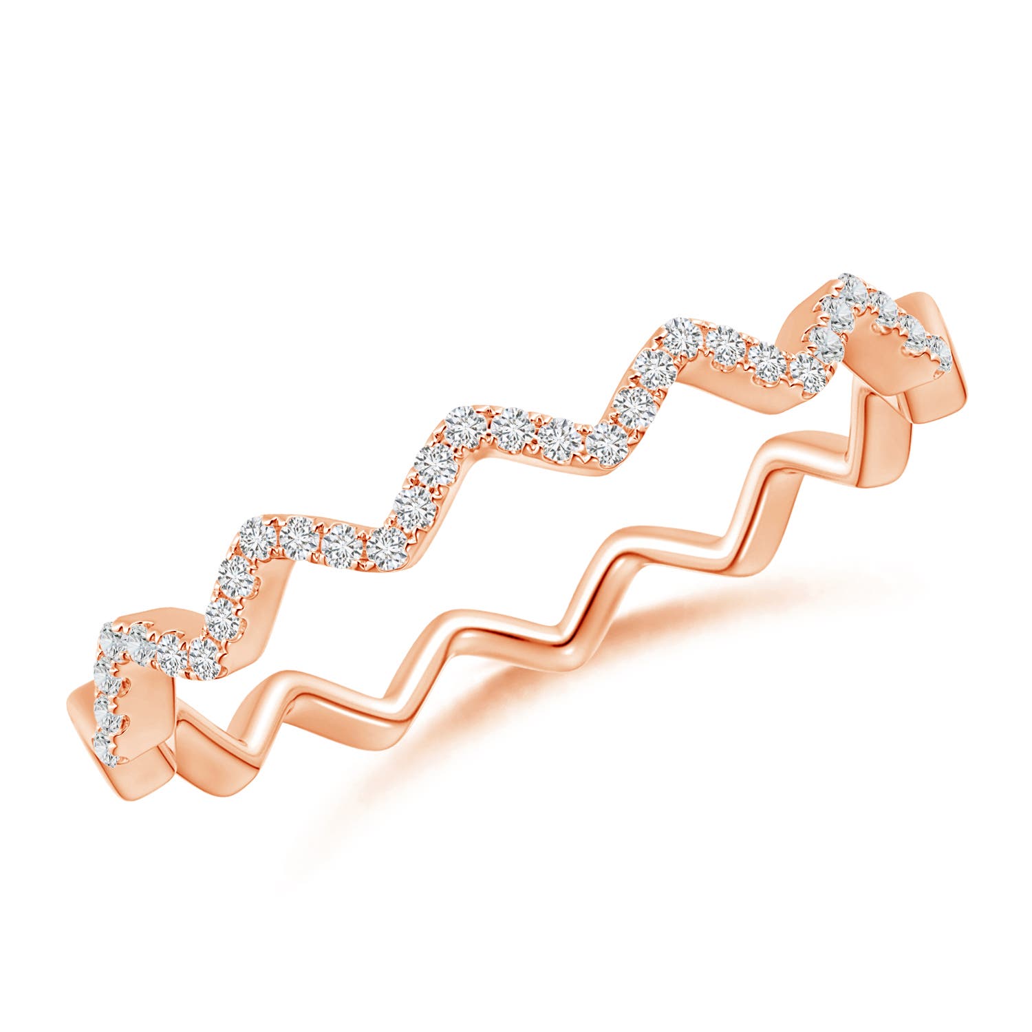 H, SI2 / 0.25 CT / 14 KT Rose Gold