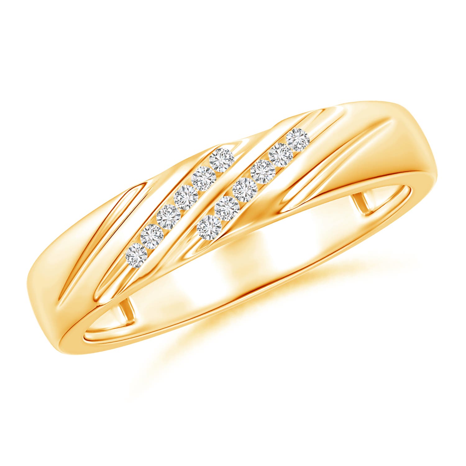 H, SI2 / 0.08 CT / 14 KT Yellow Gold