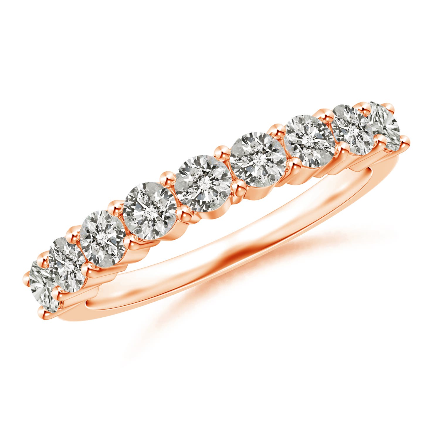 K, I3 / 0.95 CT / 14 KT Rose Gold