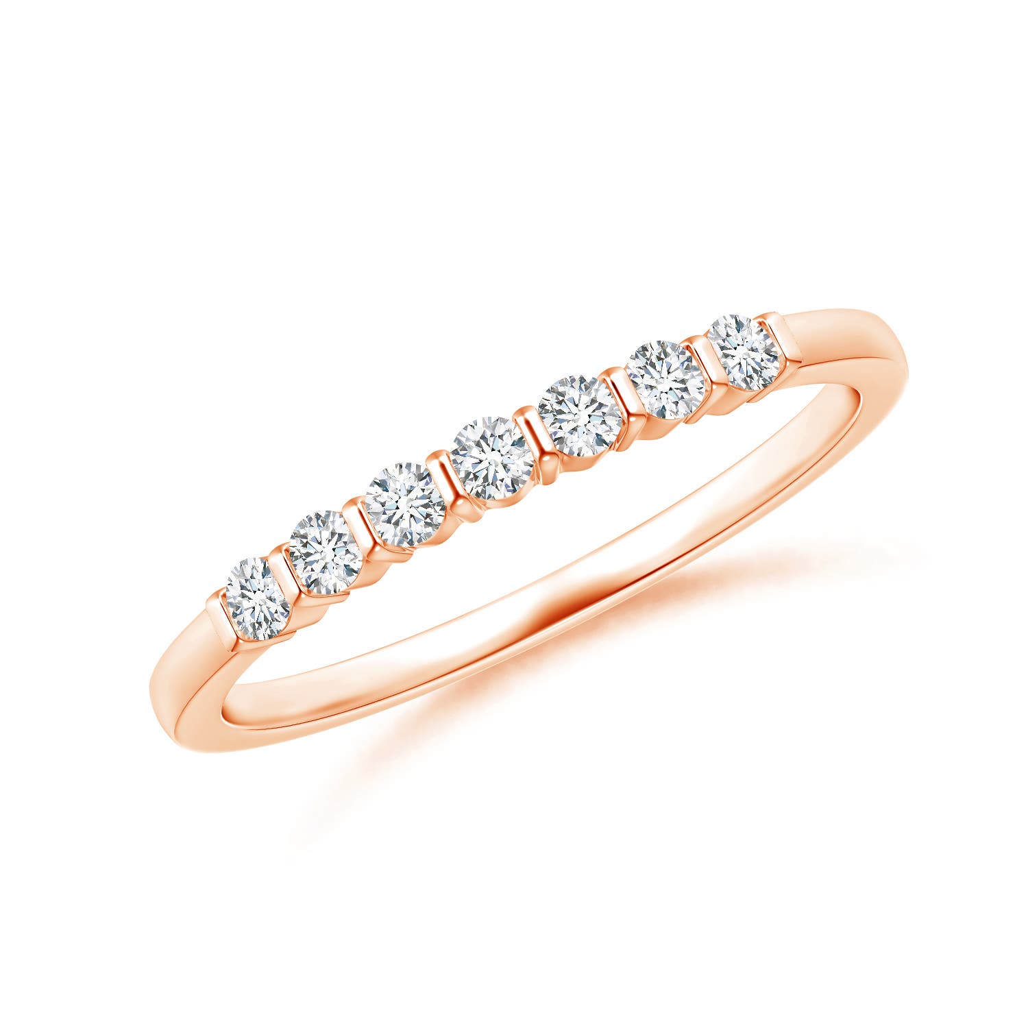 G, VS2 / 0.2 CT / 14 KT Rose Gold