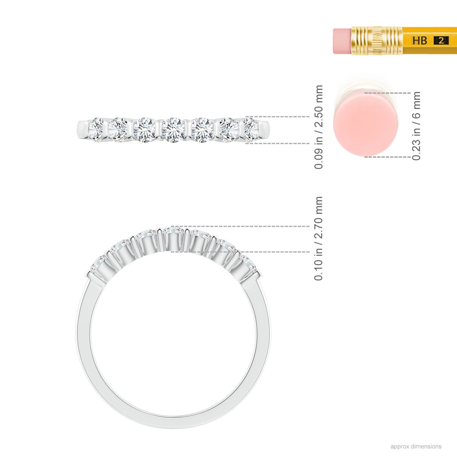 G, VS2 / 0.48 CT / 14 KT White Gold