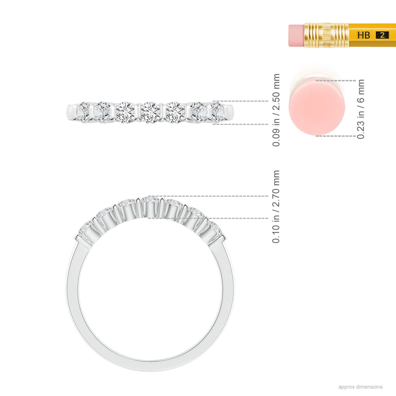 H, SI2 / 0.48 CT / 14 KT White Gold