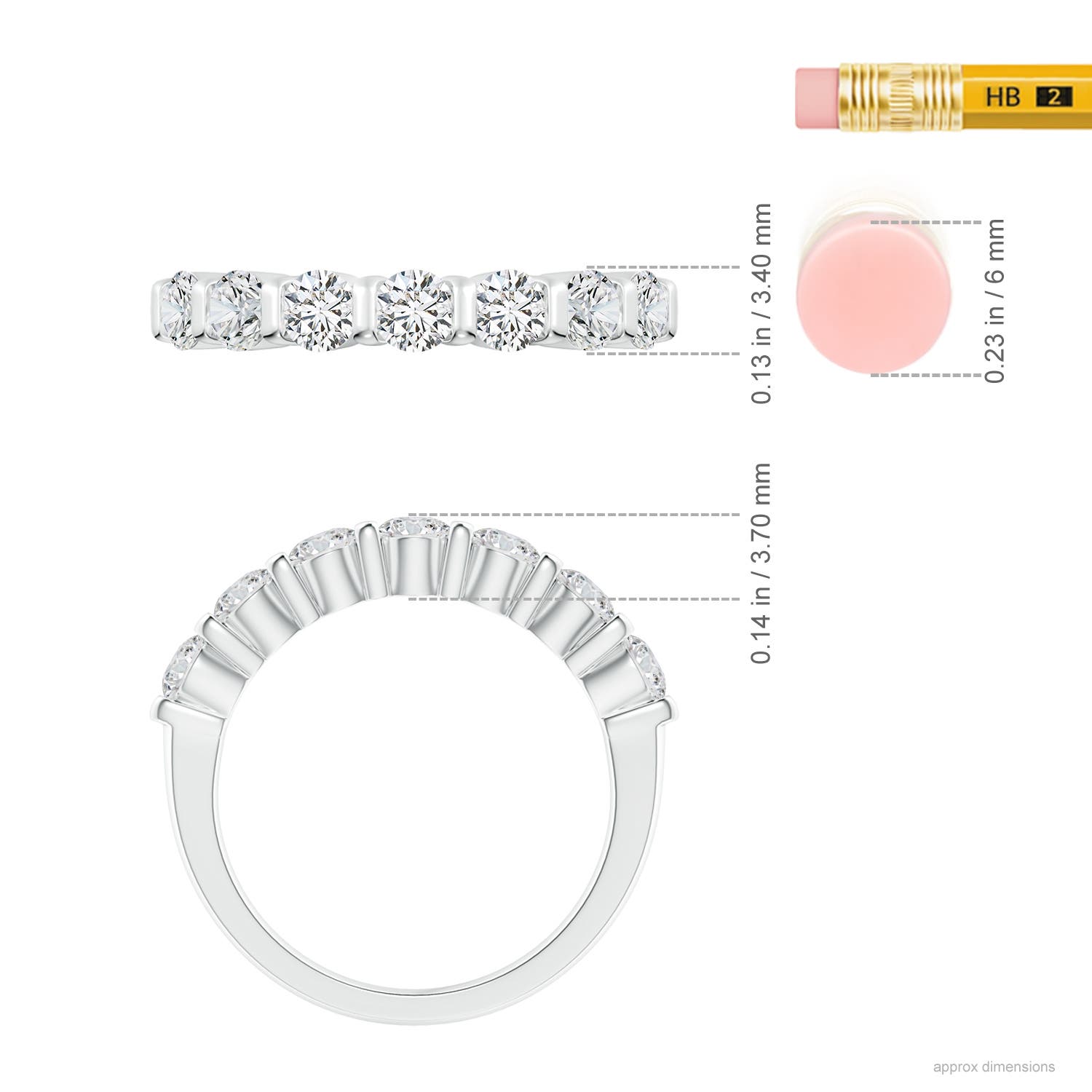 H, SI2 / 1.02 CT / 14 KT White Gold