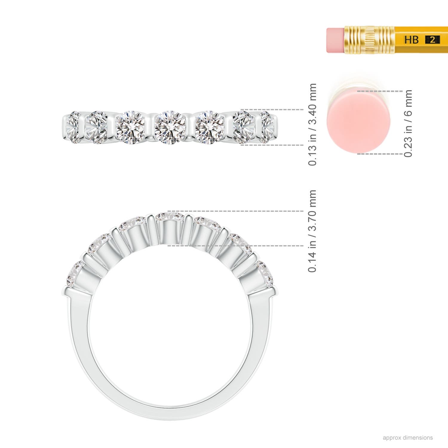 I-J, I1-I2 / 1.02 CT / 14 KT White Gold