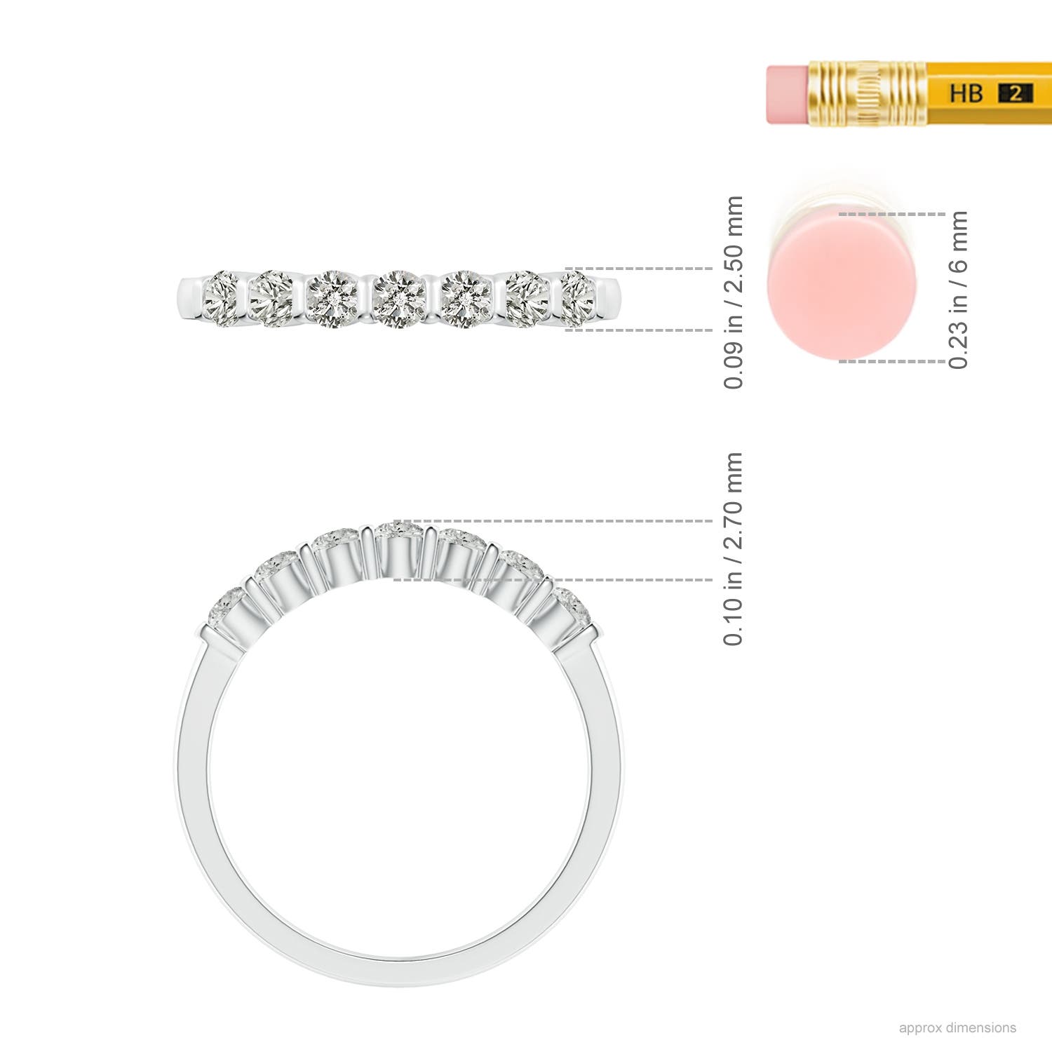 K, I3 / 0.48 CT / 14 KT White Gold