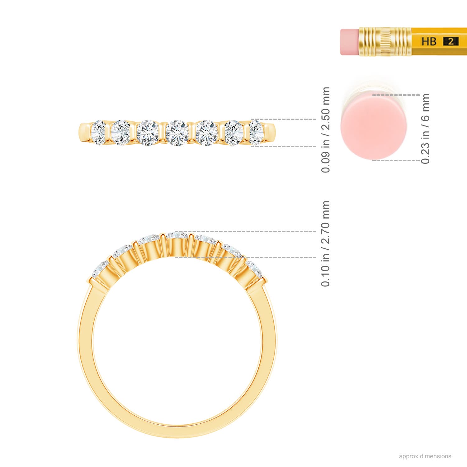 G, VS2 / 0.48 CT / 14 KT Yellow Gold