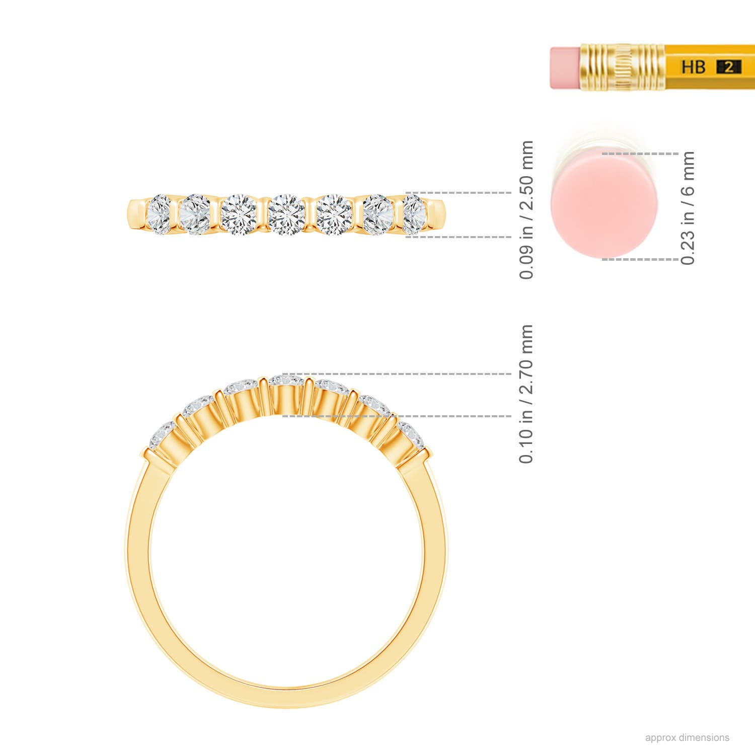 H, SI2 / 0.48 CT / 14 KT Yellow Gold