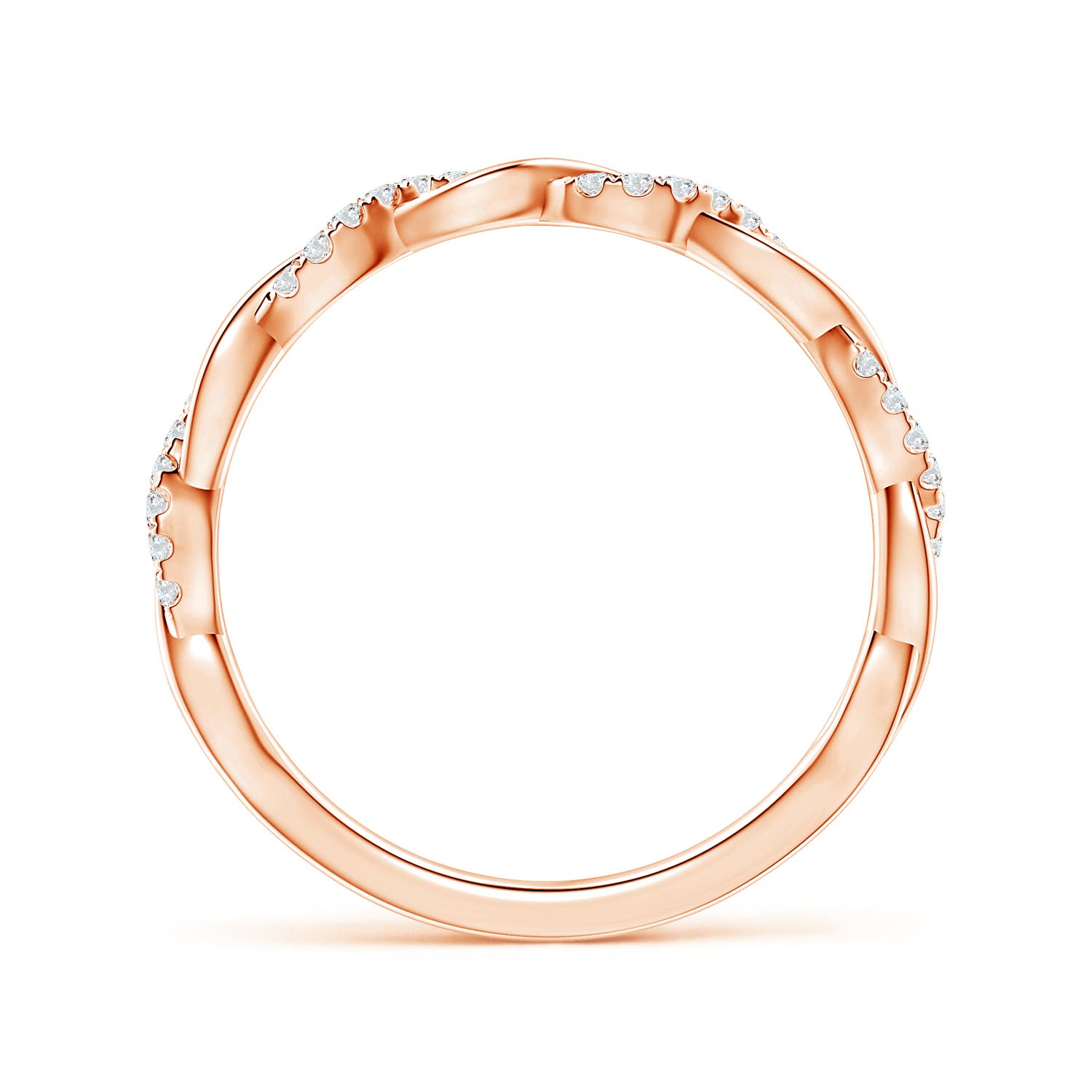 G, VS2 / 0.14 CT / 14 KT Rose Gold