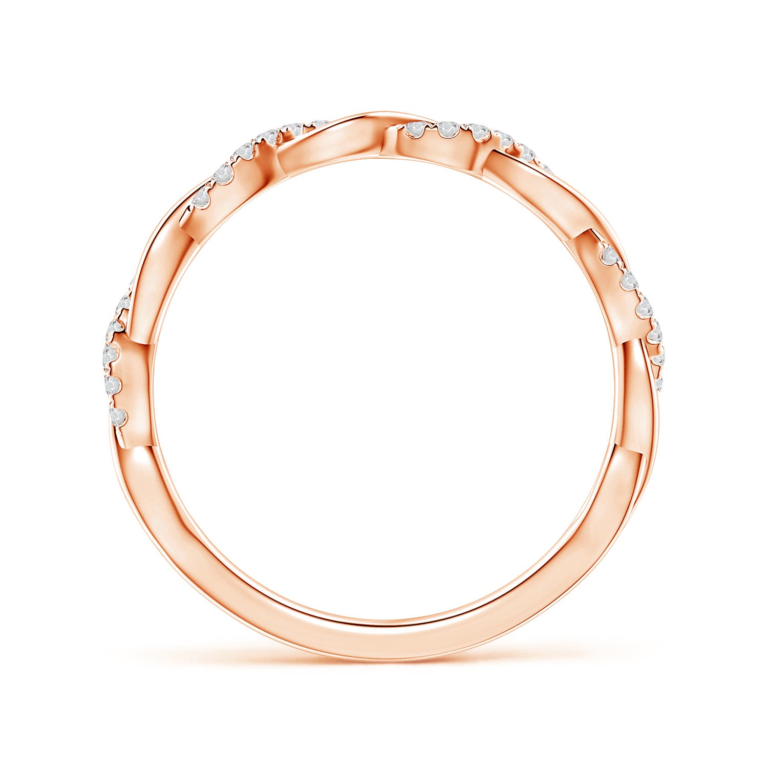 H, SI2 / 0.14 CT / 14 KT Rose Gold