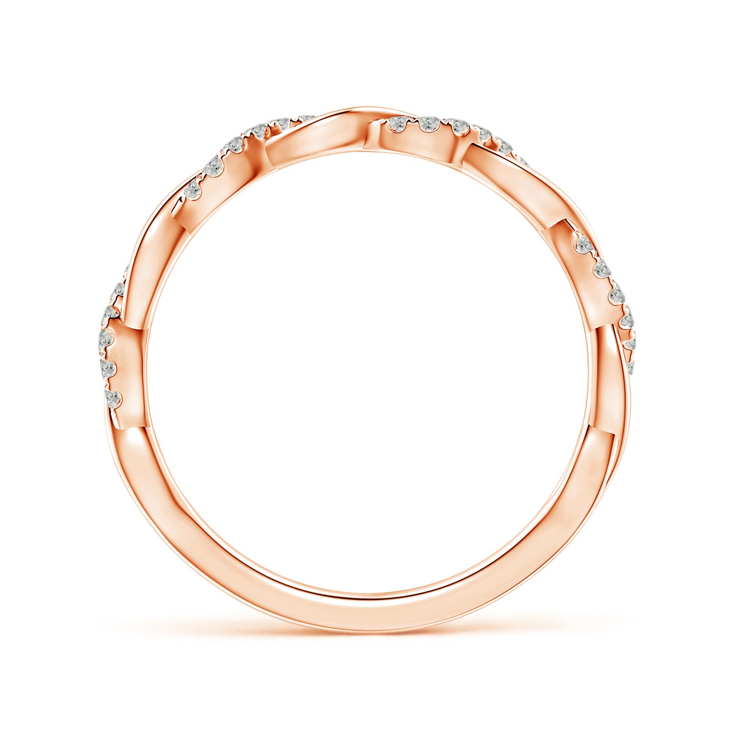 K, I3 / 0.14 CT / 14 KT Rose Gold