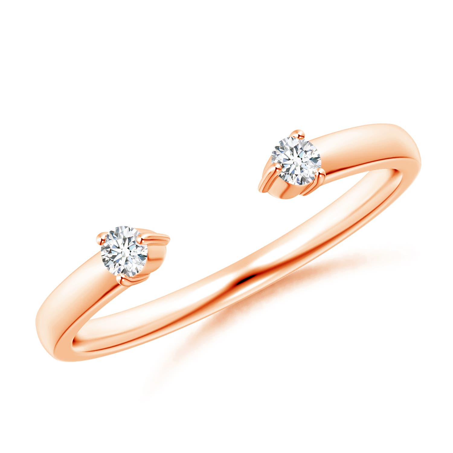 G, VS2 / 0.1 CT / 14 KT Rose Gold