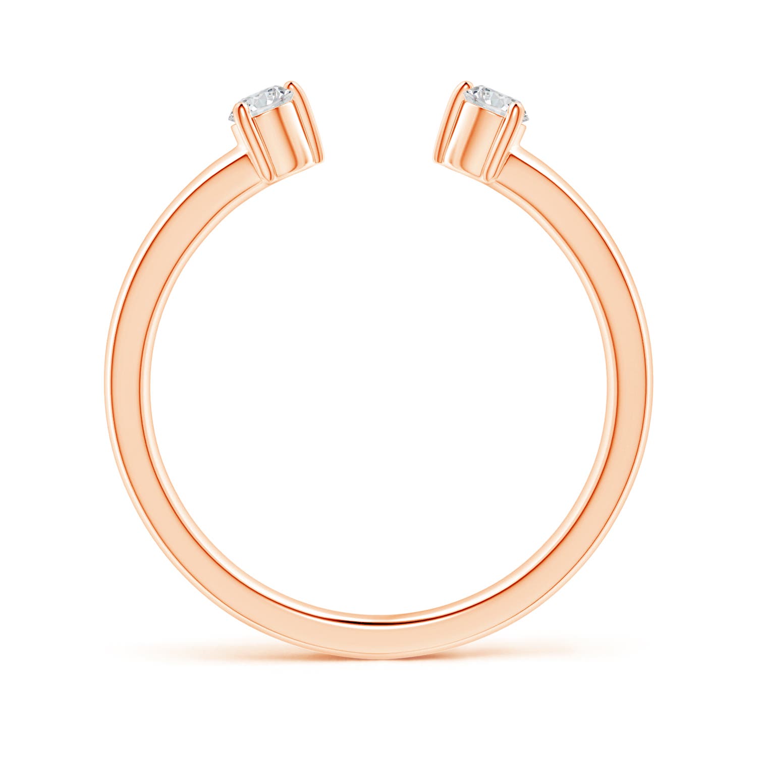 H, SI2 / 0.16 CT / 14 KT Rose Gold