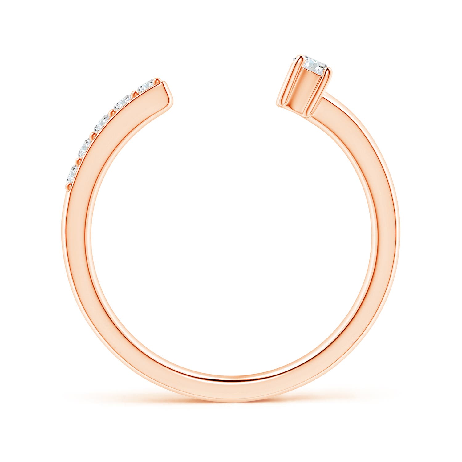 G, VS2 / 0.2 CT / 14 KT Rose Gold