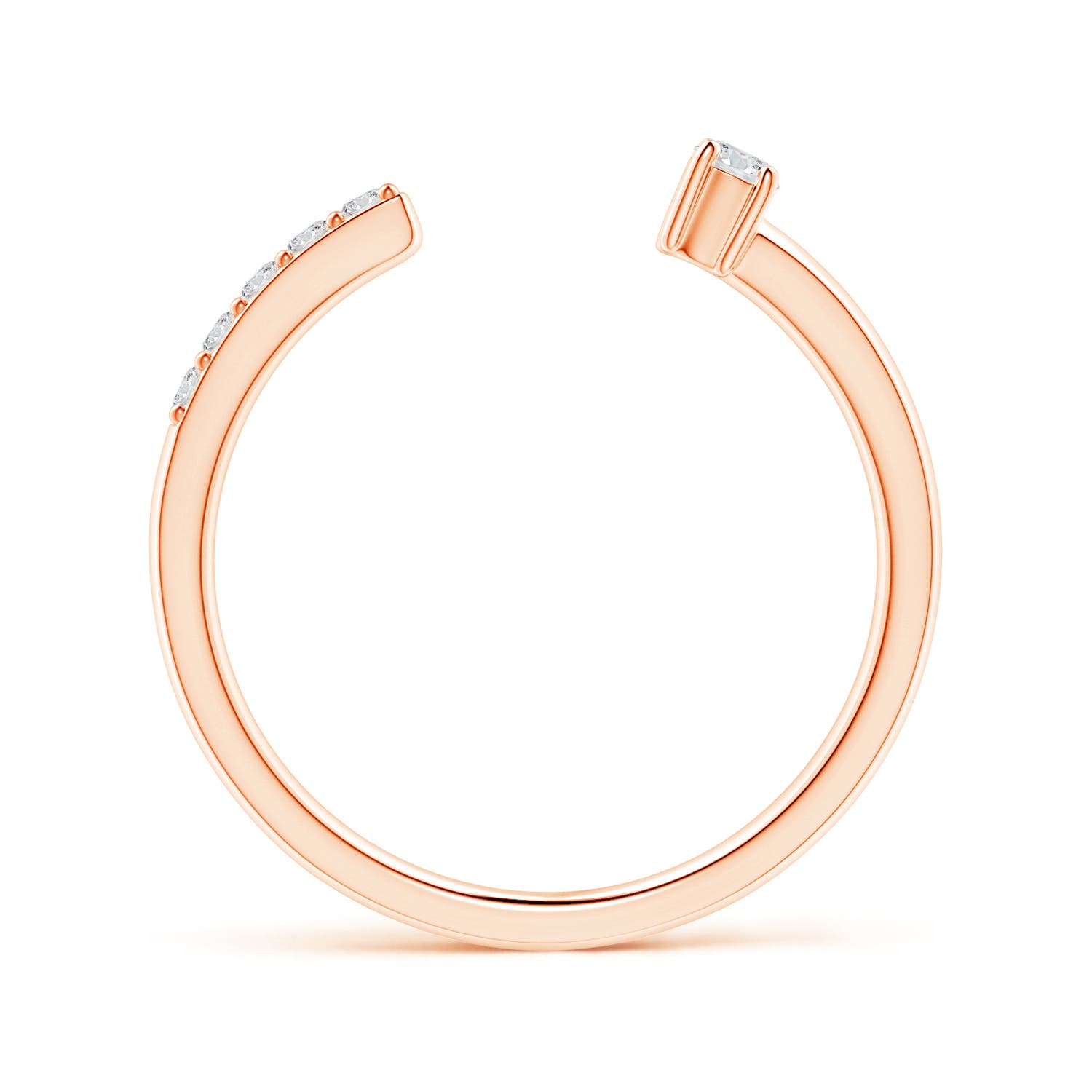 H, SI2 / 0.15 CT / 14 KT Rose Gold