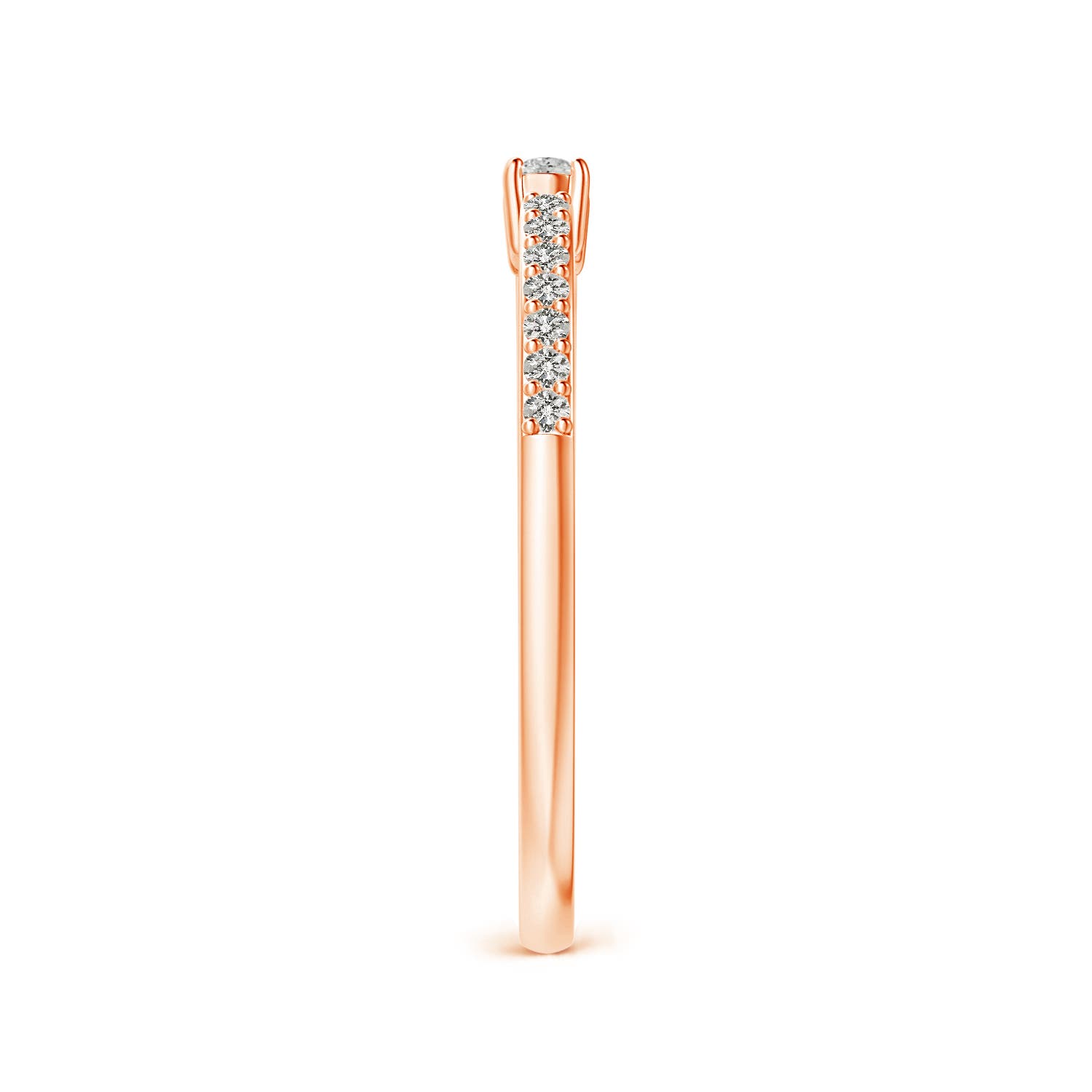 K, I3 / 0.1 CT / 14 KT Rose Gold